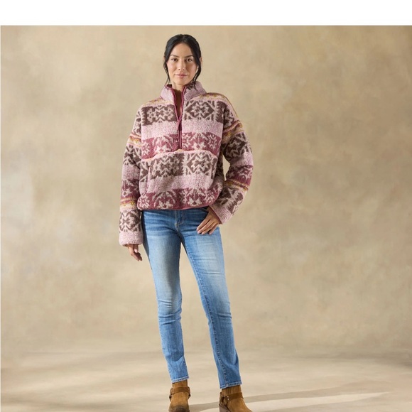 Sundance Jackets & Blazers - Sundance Printed Heidi Sherpa Pullover, NWOT, XL